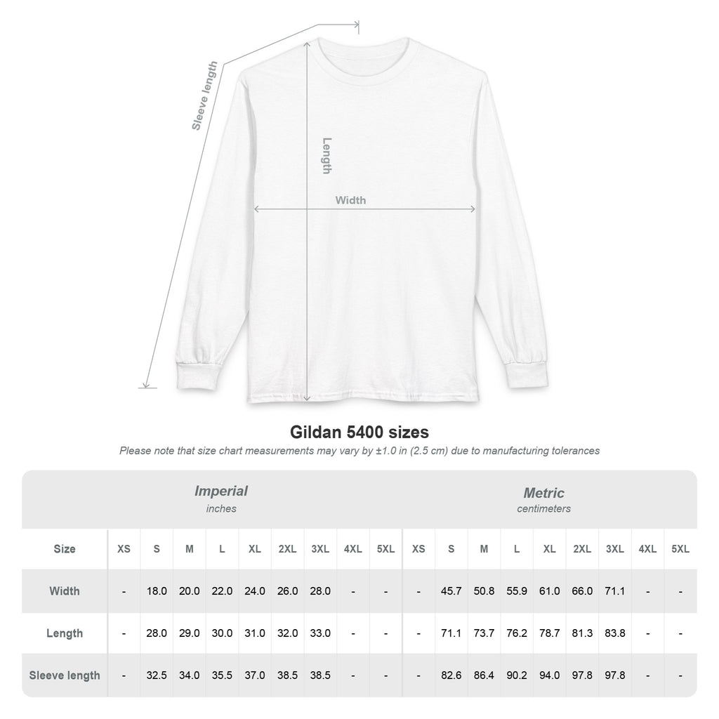 Unisex Long Sleeve T-Shirt Map Logo