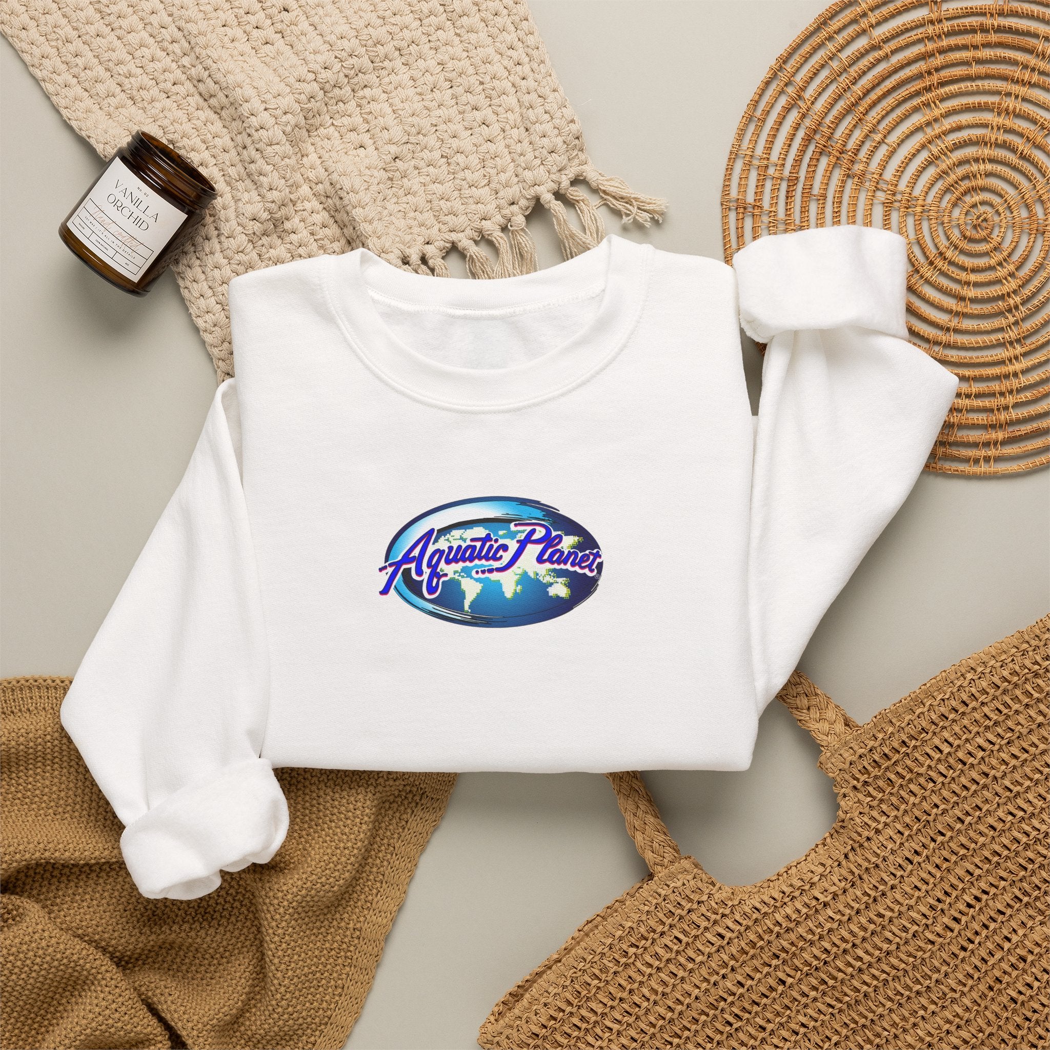 Aquatic Planet Heavy Blend™ Crewneck Sweatshirt